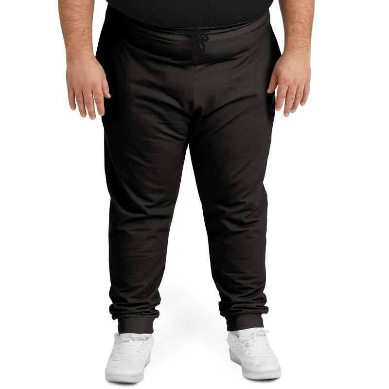 Deep Dark Brown Joggers | Unisex | with PLUS sizes | Deep Dark Pale Pastel Brown | C60M60Y60K80