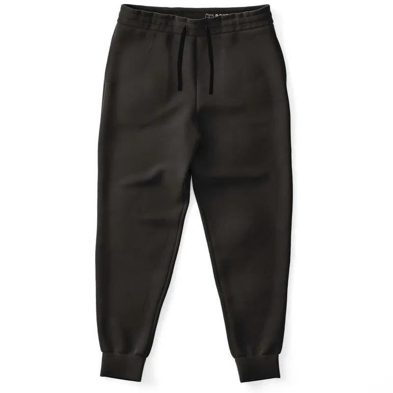 Deep Dark Brown Joggers | Unisex | with PLUS sizes | Deep Dark Pale Pastel Brown | C60M60Y60K80