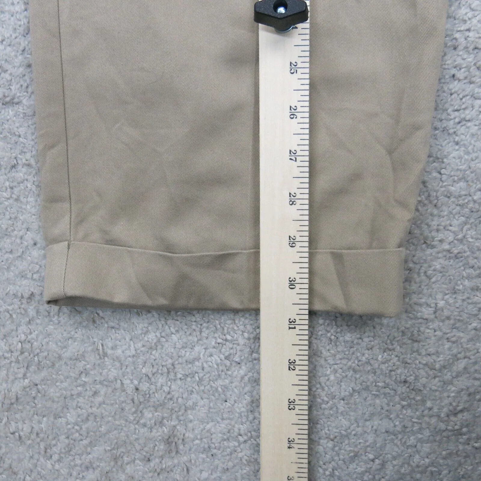 Dockers Mens Dress Pant Straight Leg Slash Pockets Cotton Beige Size W40XL32