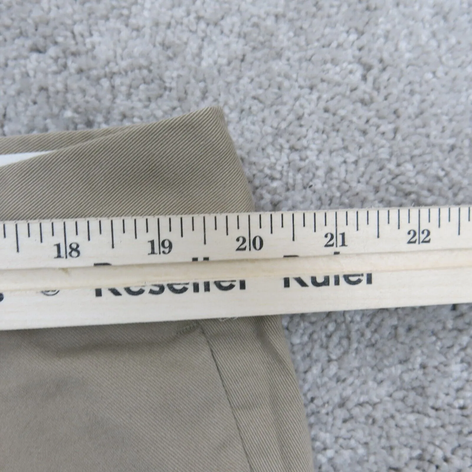 Dockers Mens Dress Pant Straight Leg Slash Pockets Cotton Beige Size W40XL32
