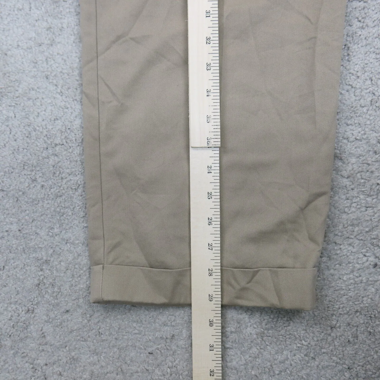 Dockers Mens Dress Pant Straight Leg Slash Pockets Cotton Beige Size W40XL32