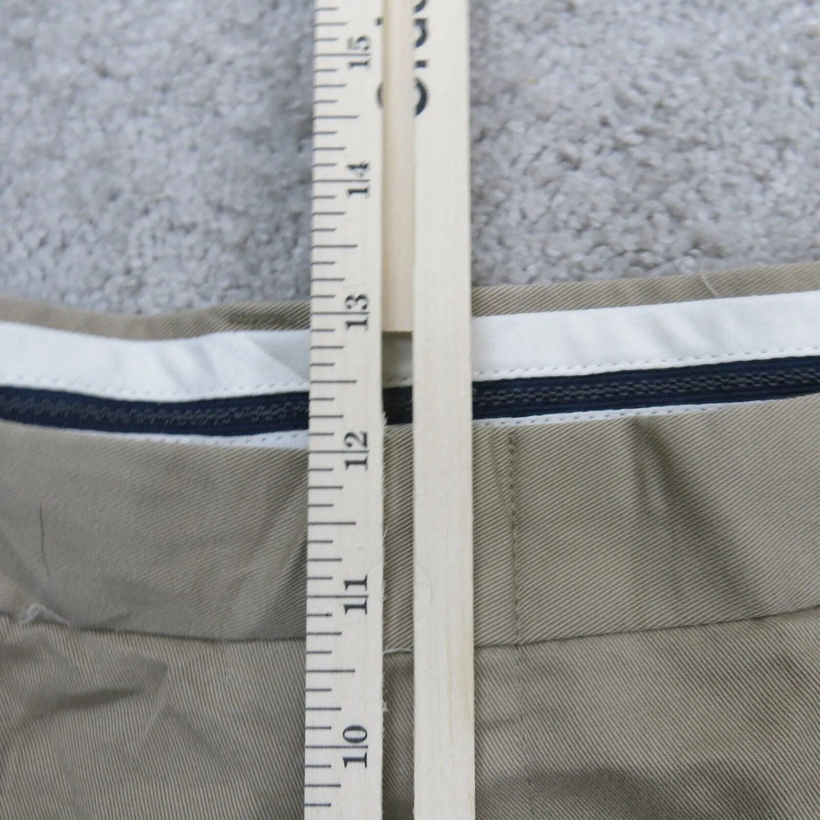 Dockers Mens Dress Pant Straight Leg Slash Pockets Cotton Beige Size W40XL32