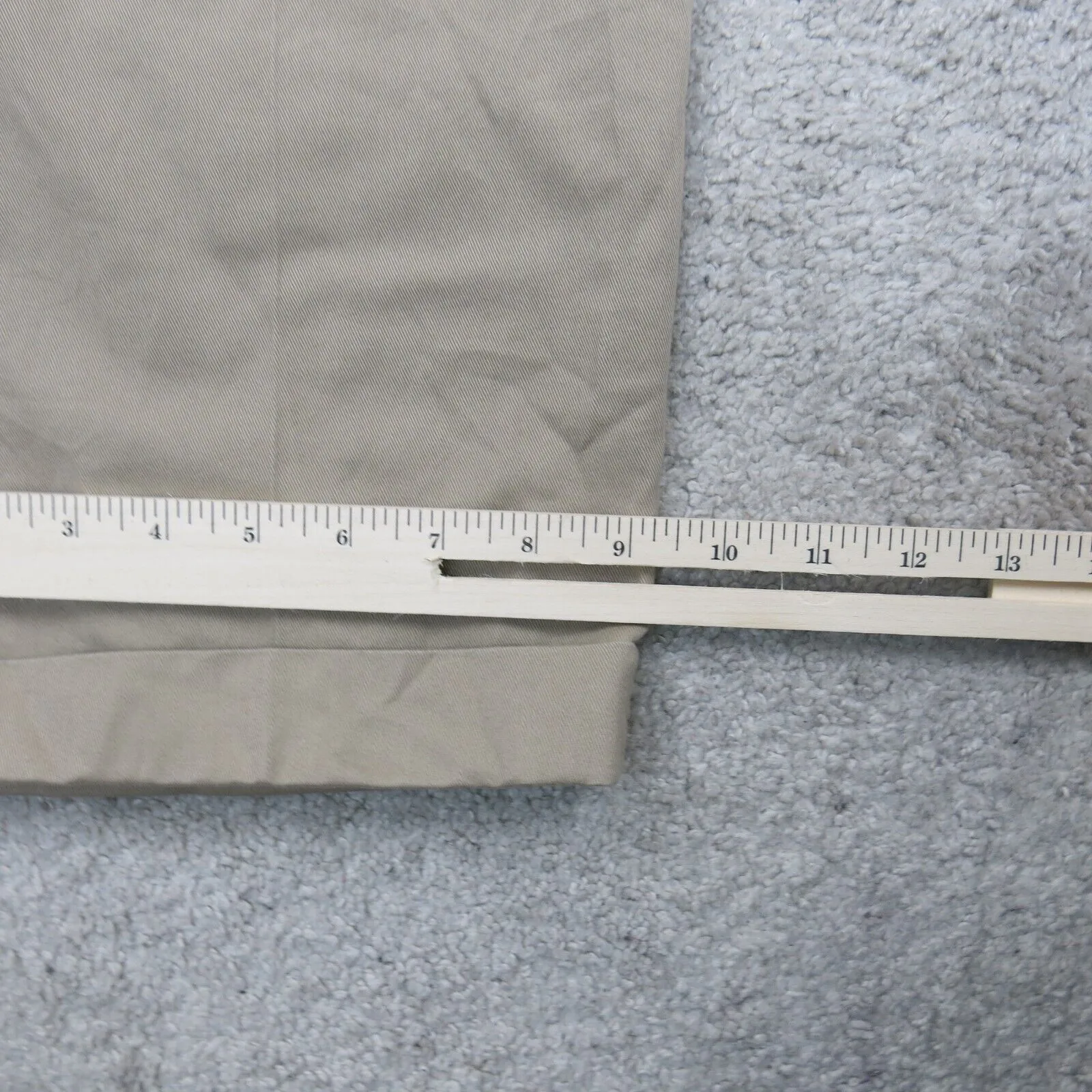 Dockers Mens Dress Pant Straight Leg Slash Pockets Cotton Beige Size W40XL32