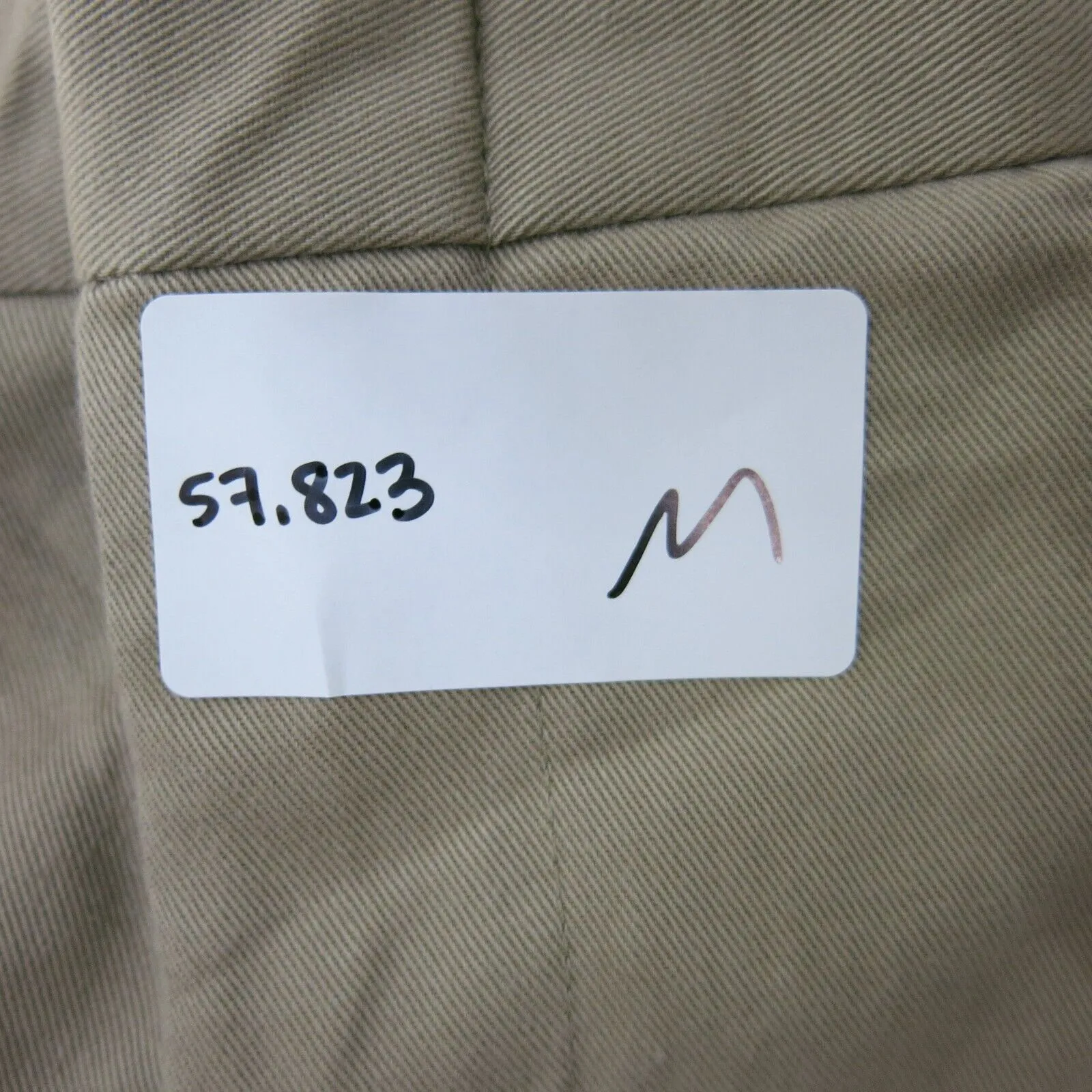 Dockers Mens Dress Pant Straight Leg Slash Pockets Cotton Beige Size W40XL32
