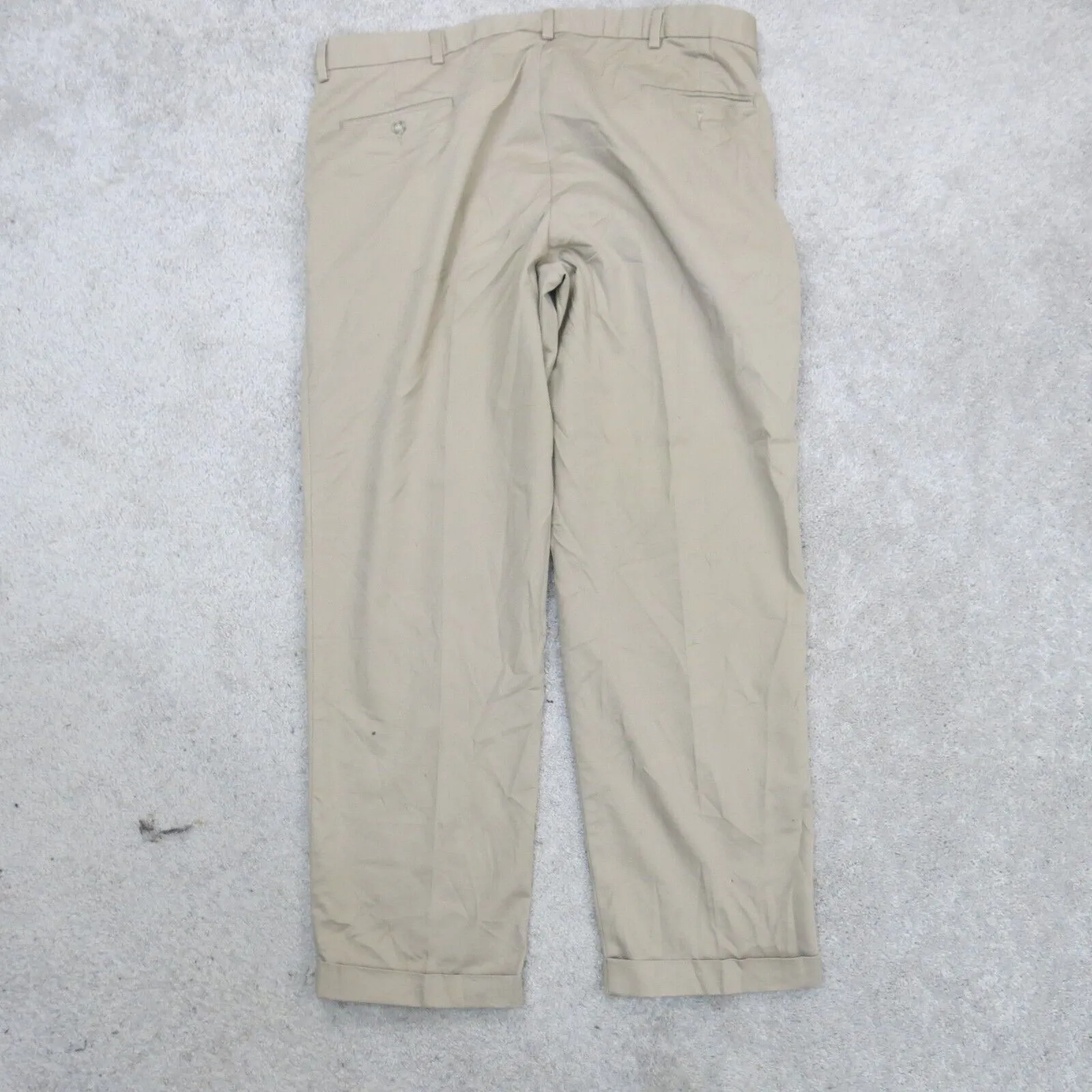 Dockers Mens Dress Pant Straight Leg Slash Pockets Cotton Beige Size W40XL32