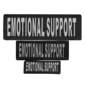 Dogline Removeable Reflective Patches - Set of 2 Emotional Support