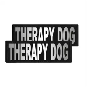 Dogline Removeable Reflective Patches - Set of 2 Therapy Dog