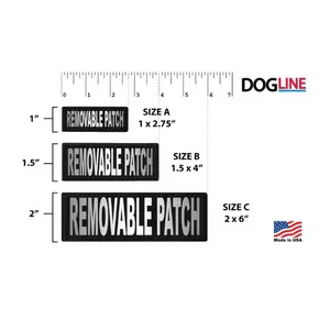 Dogline Removeable Reflective Patches - Set of 2 Working Dog