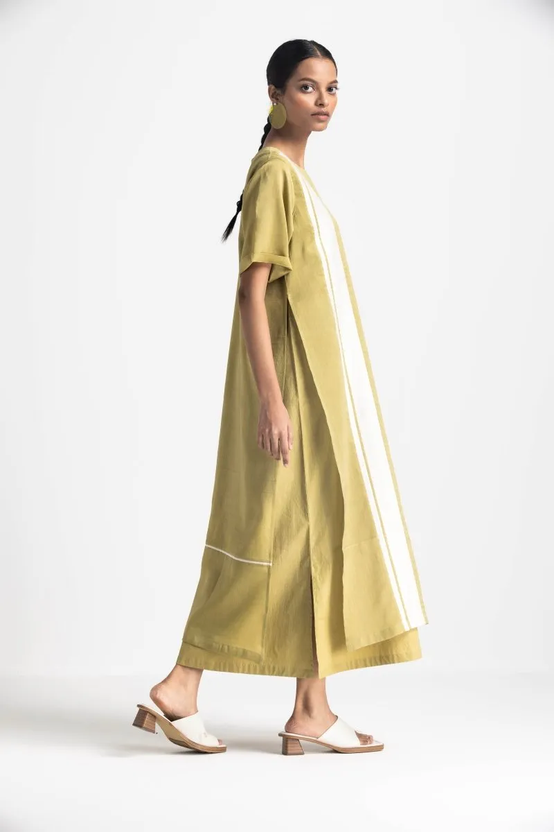 Double Layer Dress - Moss Green