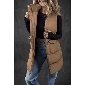 Elevate Your Style with the Luxurious Pocketed Vest Coat in Fashion