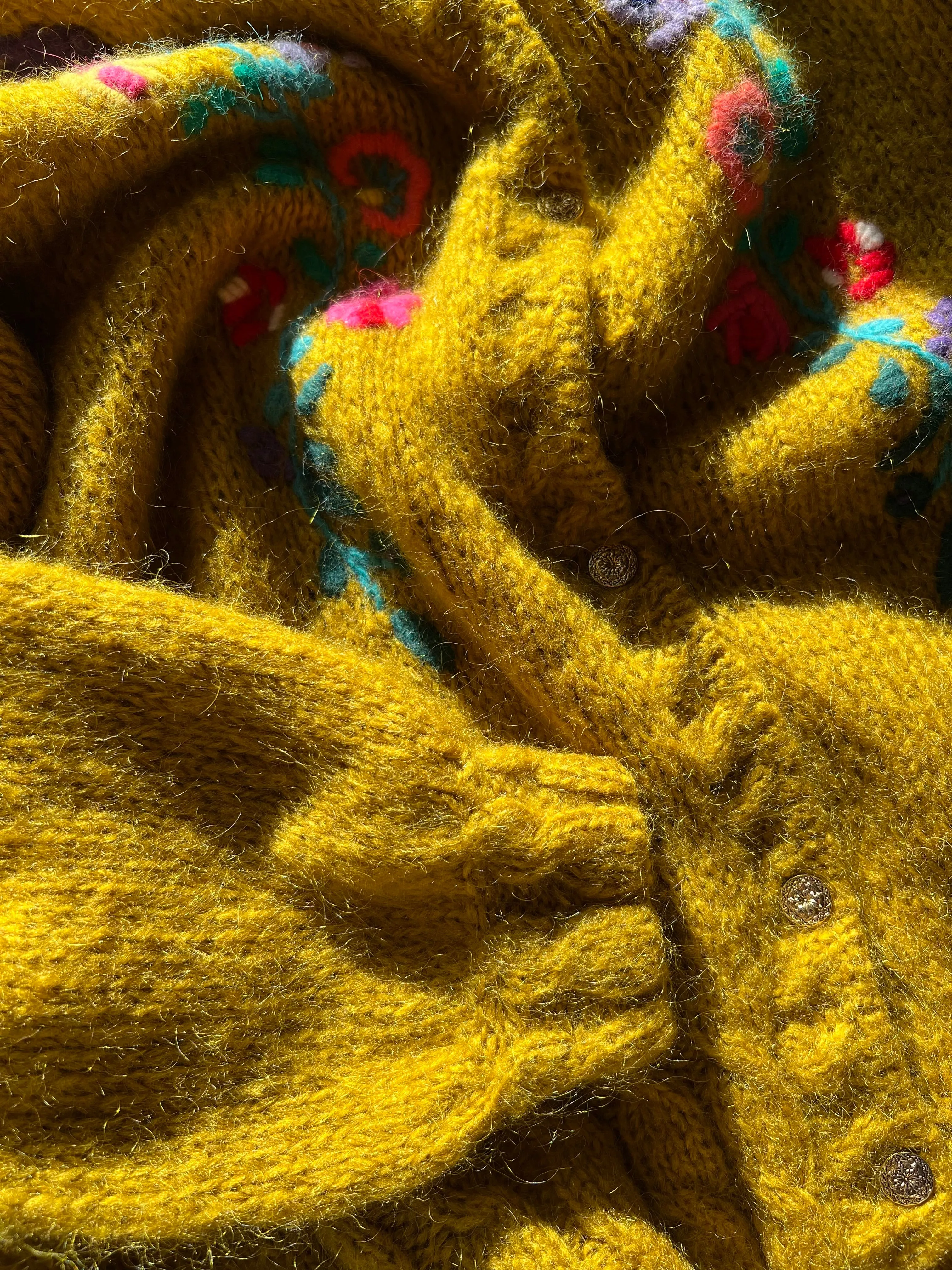 Embroidered Wool Cardigan
