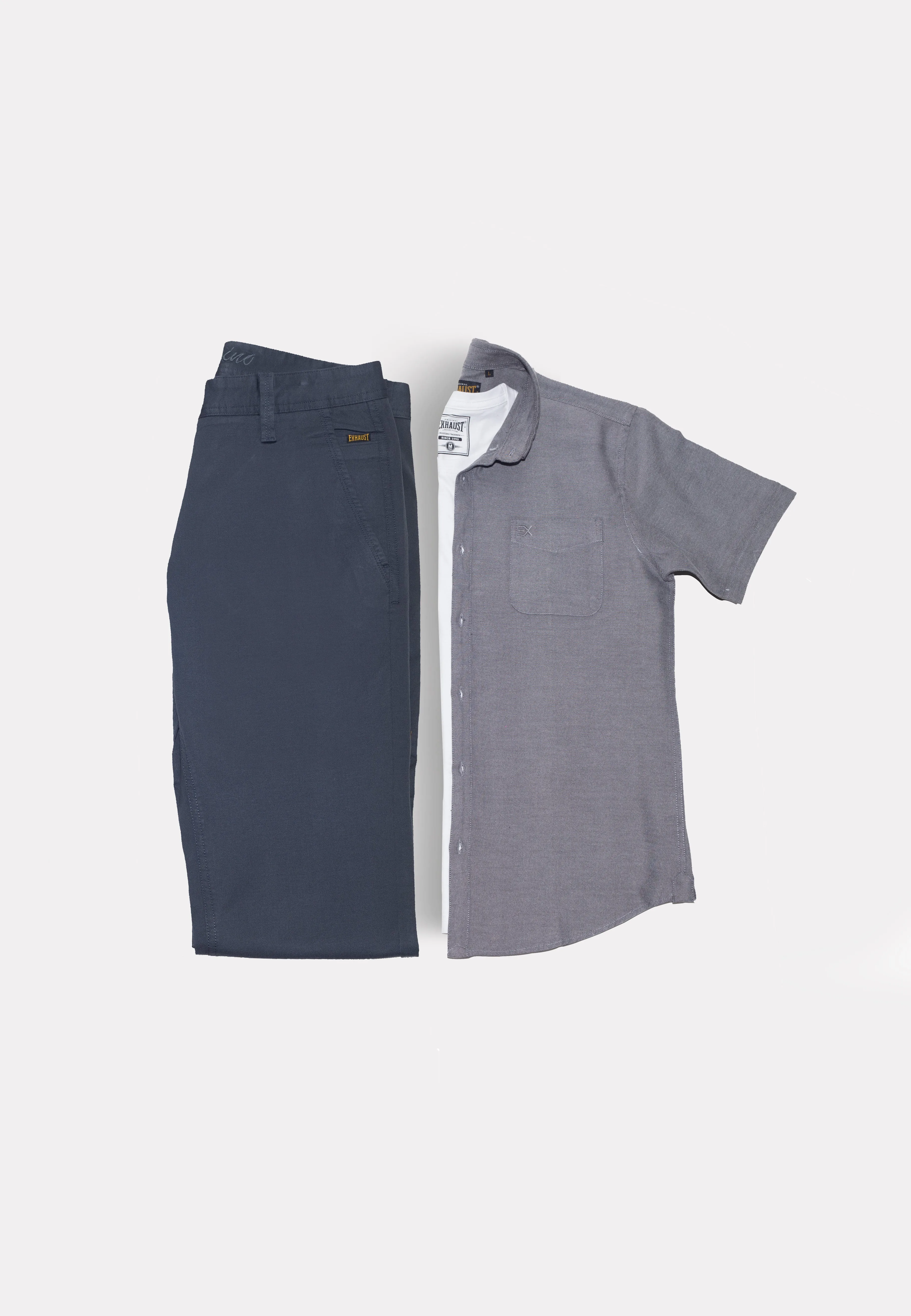 EXHAUST Stretchable Cotton Long Pants [Slim Fit] 1279