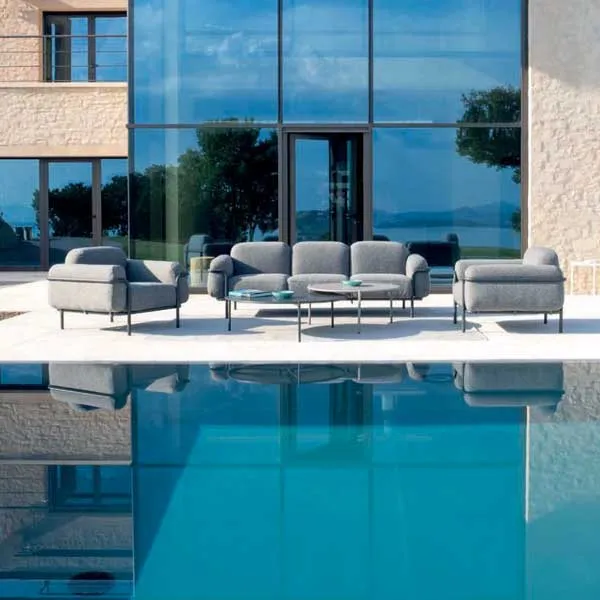 Fabric Upholstered Outdoor Furniture - Sofa Set - Courage