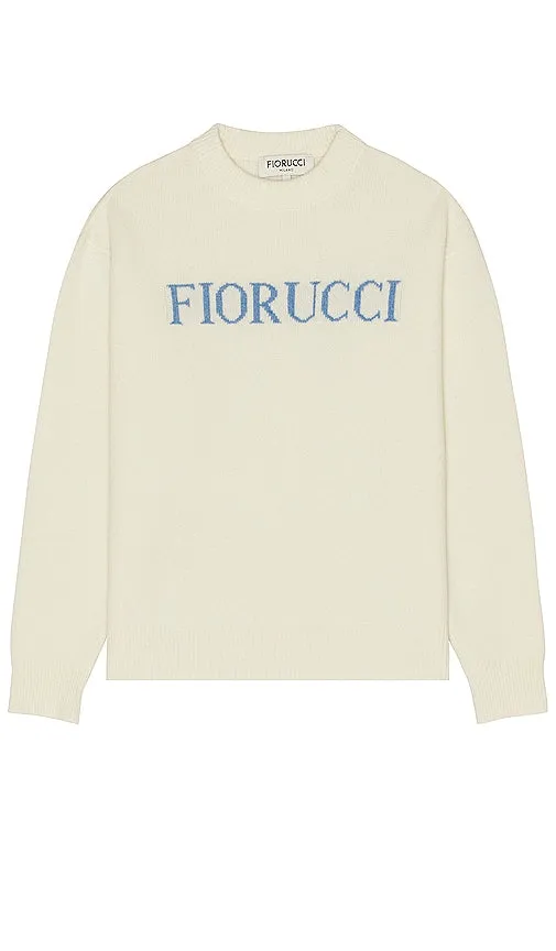 FIORUCCI Heritage Logo Jumper in Cream