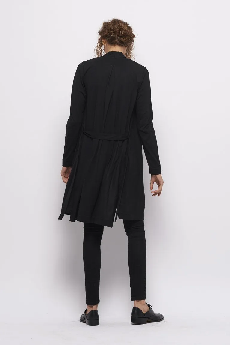 Froks Wrap Jersey Cardigan / Black