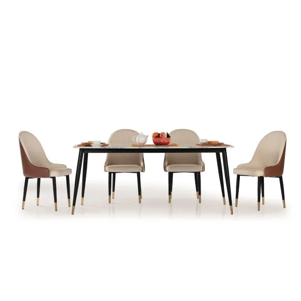Fully Upholstered Indoor Furniture - Dining Set - Brent