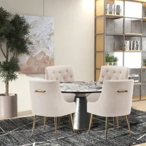 Fully Upholstered Indoor Furniture - Dining Set -  Bryn