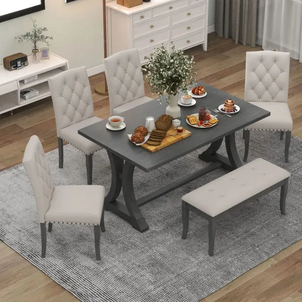 Fully Upholstered Indoor Furniture - Dining Set - Maurienne