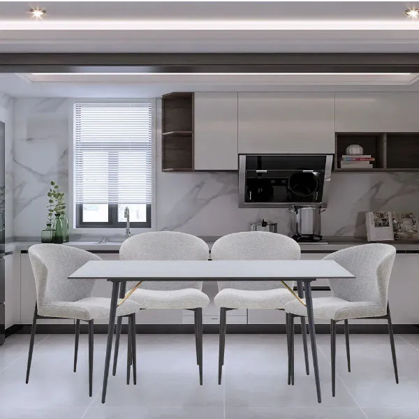 Fully Upholstered Indoor Furniture - Dining Set - Valtellina