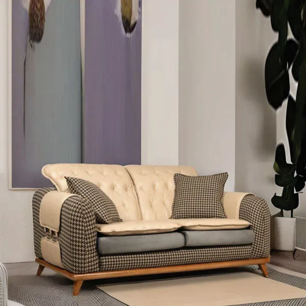 Fully Upholstered Indoor Furniture - Sofa Set - FALCON