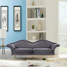 Fully Upholstered Indoor Furniture - Sofa Set - Lips Grey