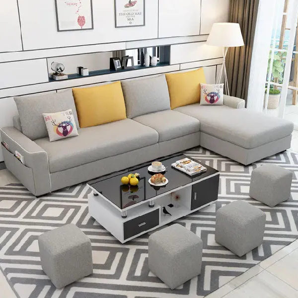 Fully Upholstered Indoor Furniture - Sofa Set - Nueva