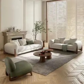 Fully Upholstered Indoor Furniture - Sofa Set - Shaggy