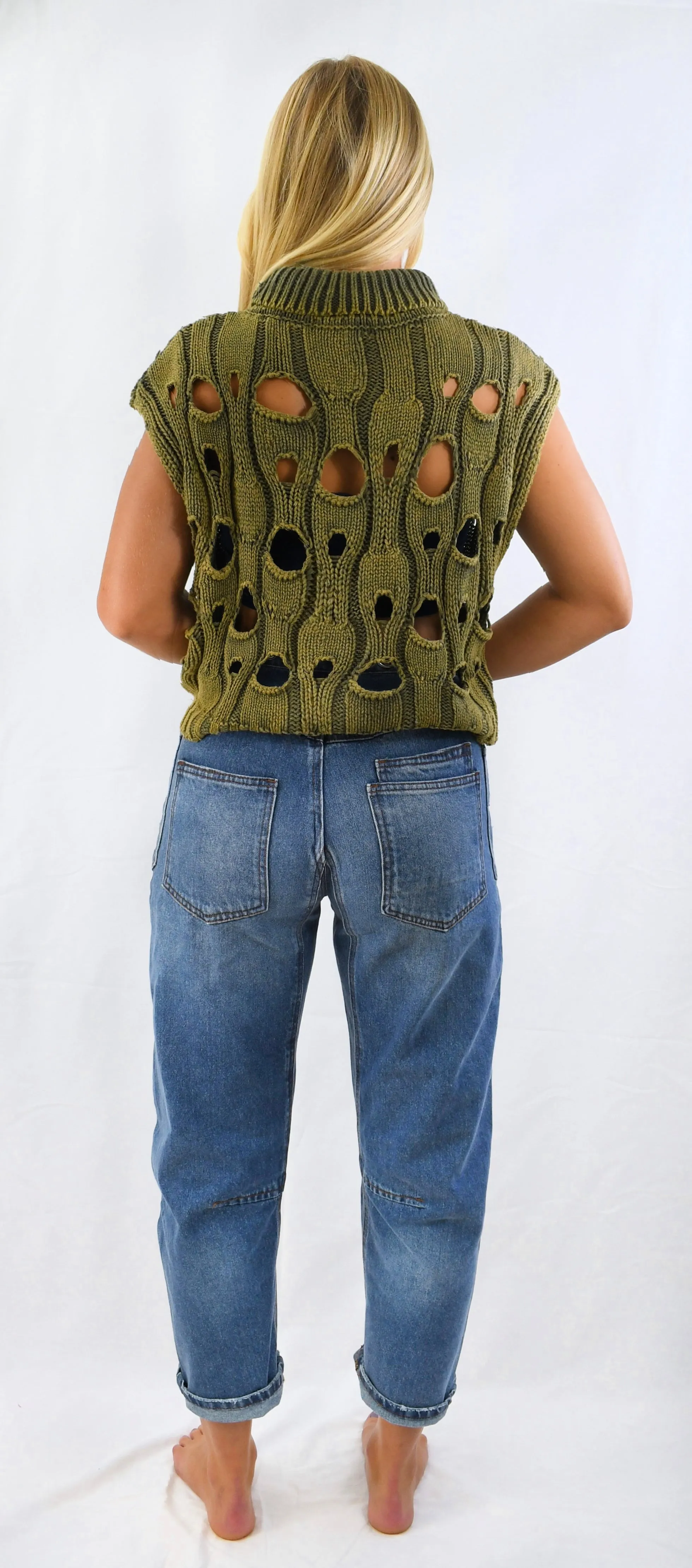 Gather No Moss Crop Sweater