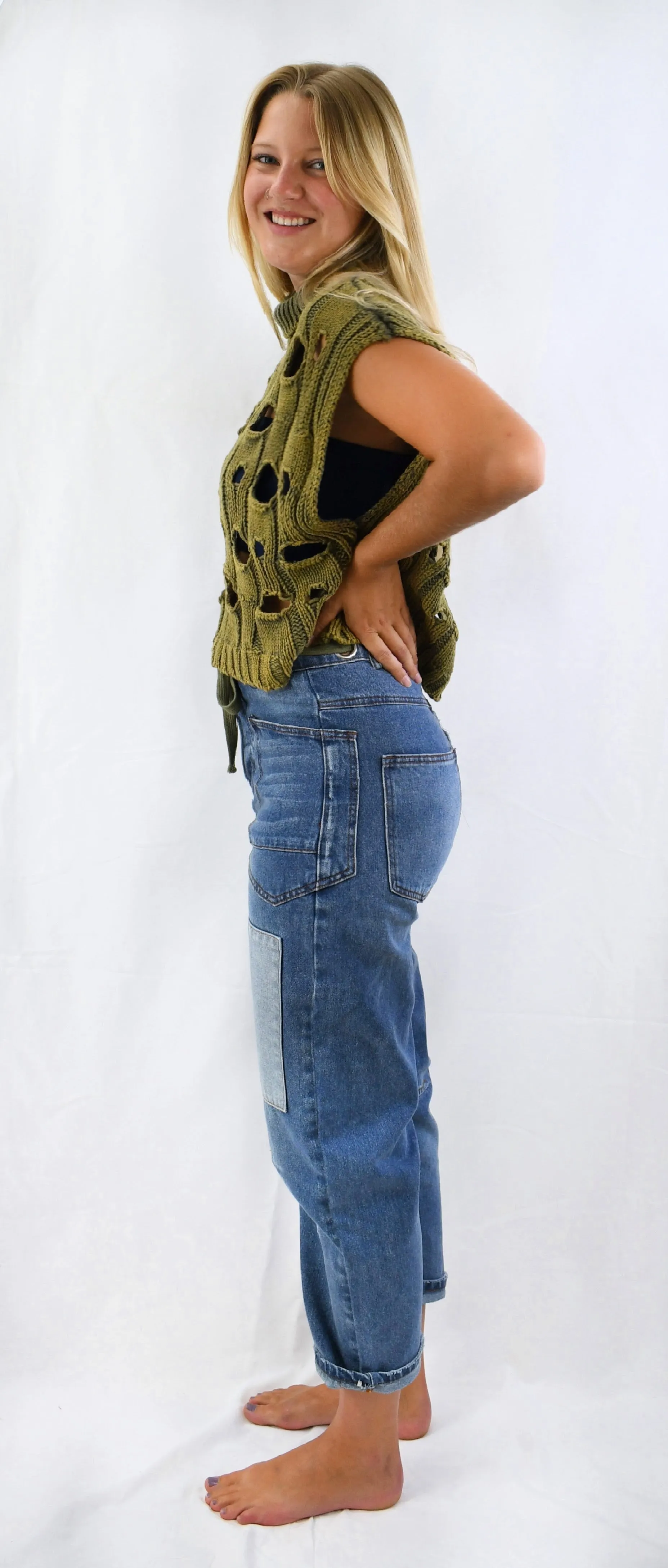 Gather No Moss Crop Sweater