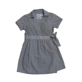 Girl's Embroidery Wrap Dress