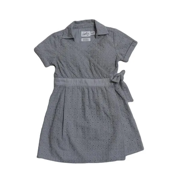 Girl's Embroidery Wrap Dress