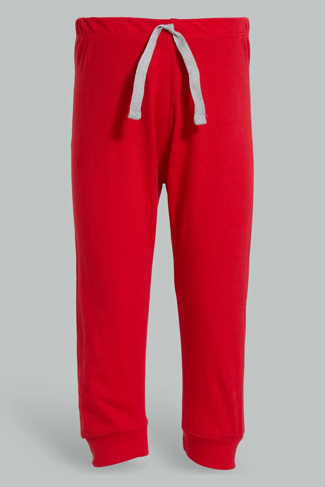 Grey And Red Digger Pyjama Set For Baby Boy (2 Piece)