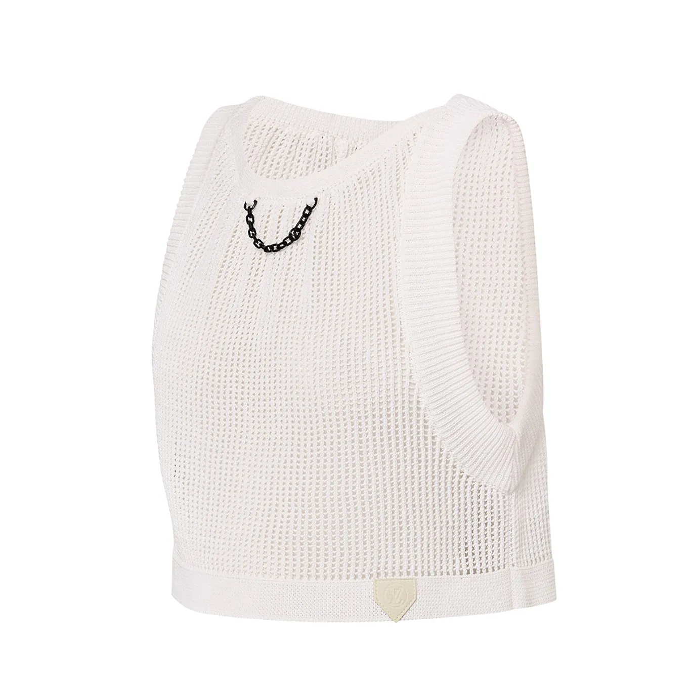 hollow knitted vest