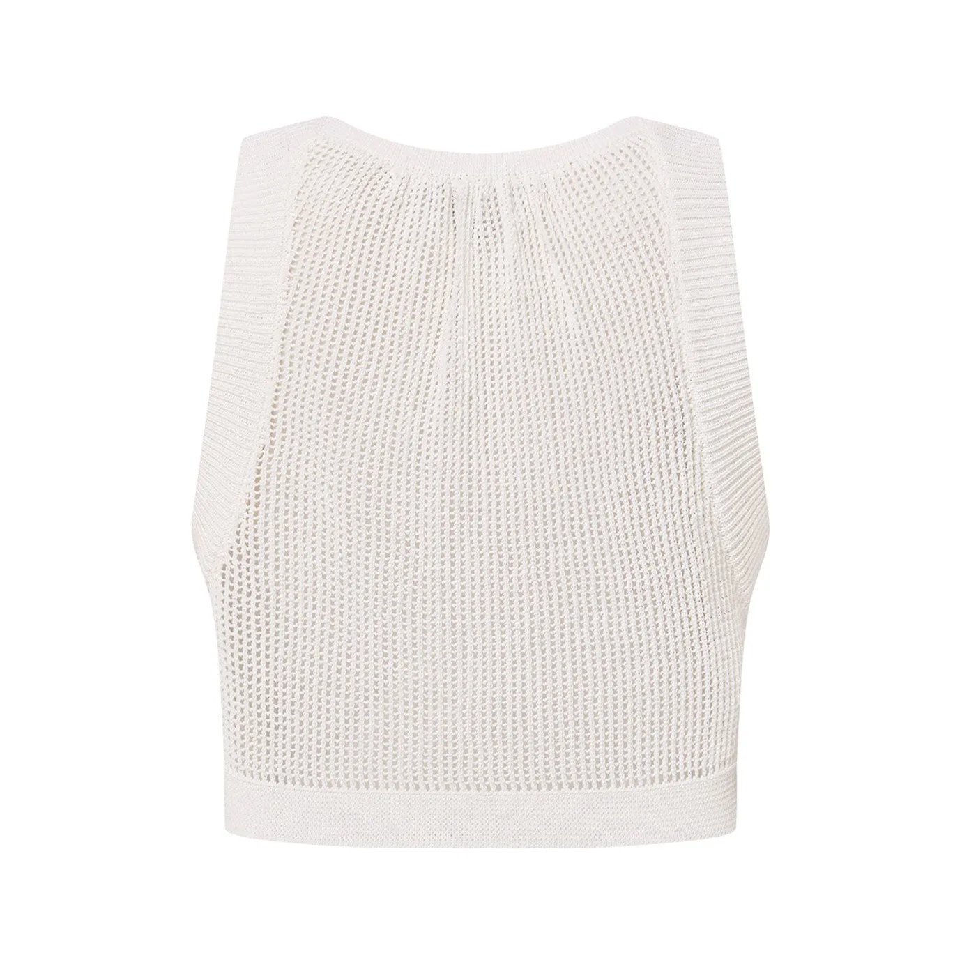 hollow knitted vest
