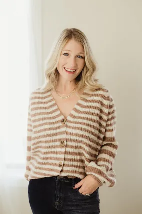 Horizontal Striped Cardigan