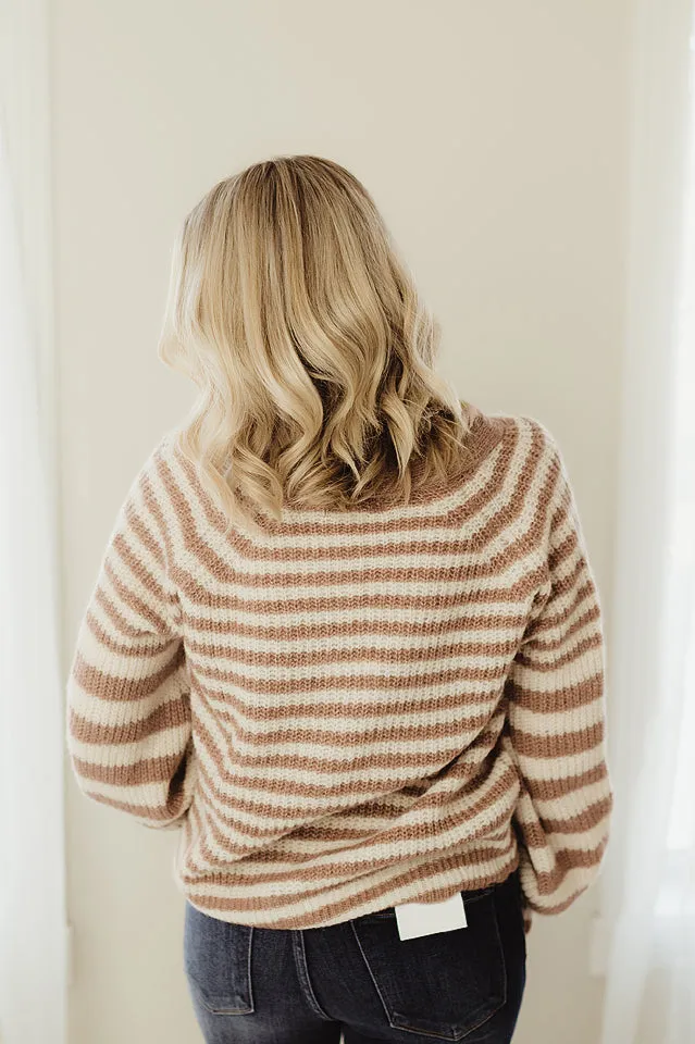Horizontal Striped Cardigan