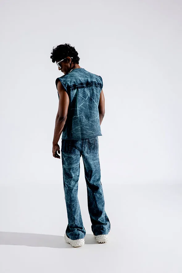 Ice Grunge Zipper Vest