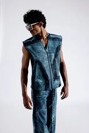 Ice Grunge Zipper Vest
