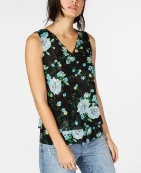 I.N.C. Double-Layer V-Neck Tank Top