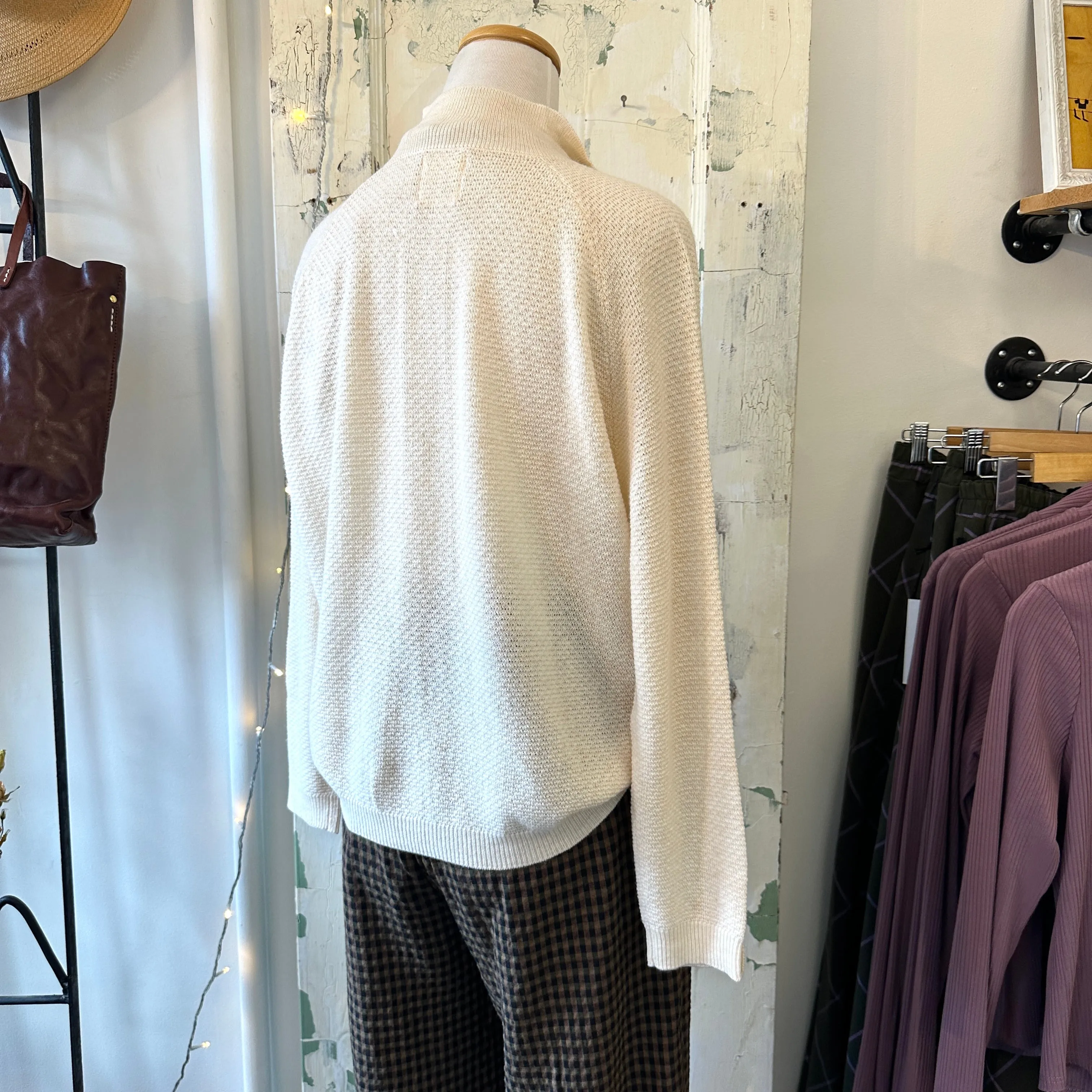 Indi & Cold // Waffle Knit Top with Buttons