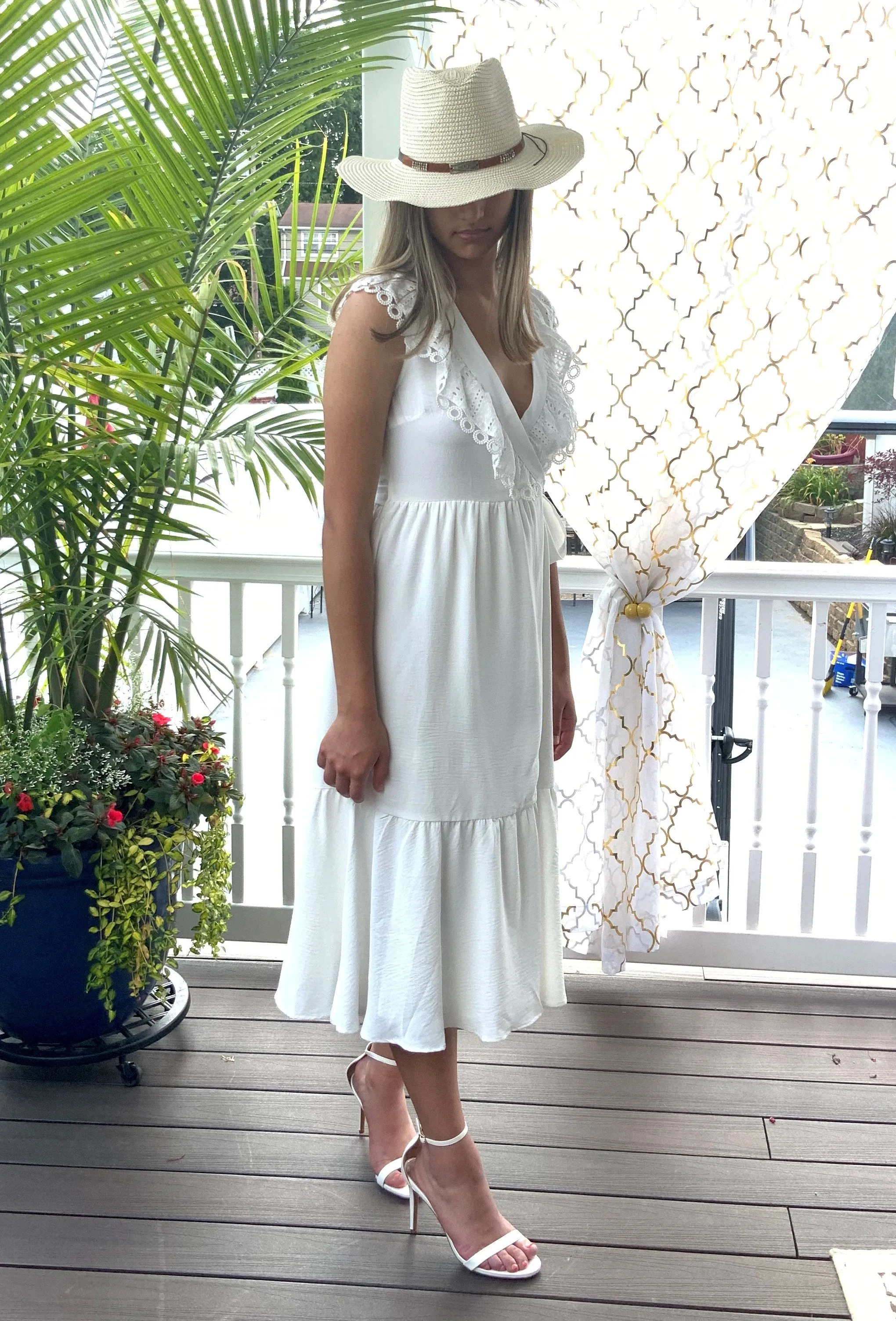 JACKLYN MIDI WRAP DRESS