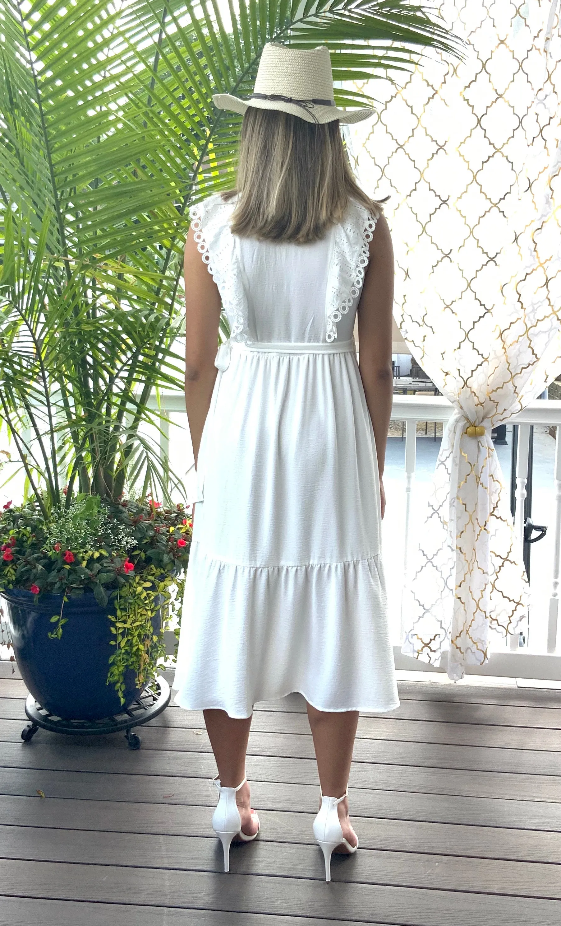 JACKLYN MIDI WRAP DRESS