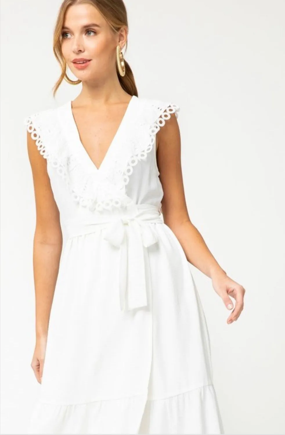 JACKLYN MIDI WRAP DRESS
