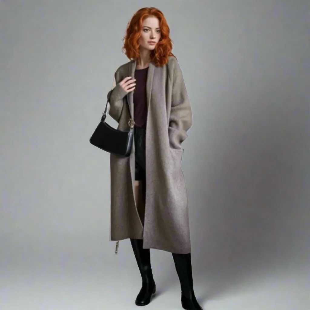 Jazz Up Brown Belted Cardigan