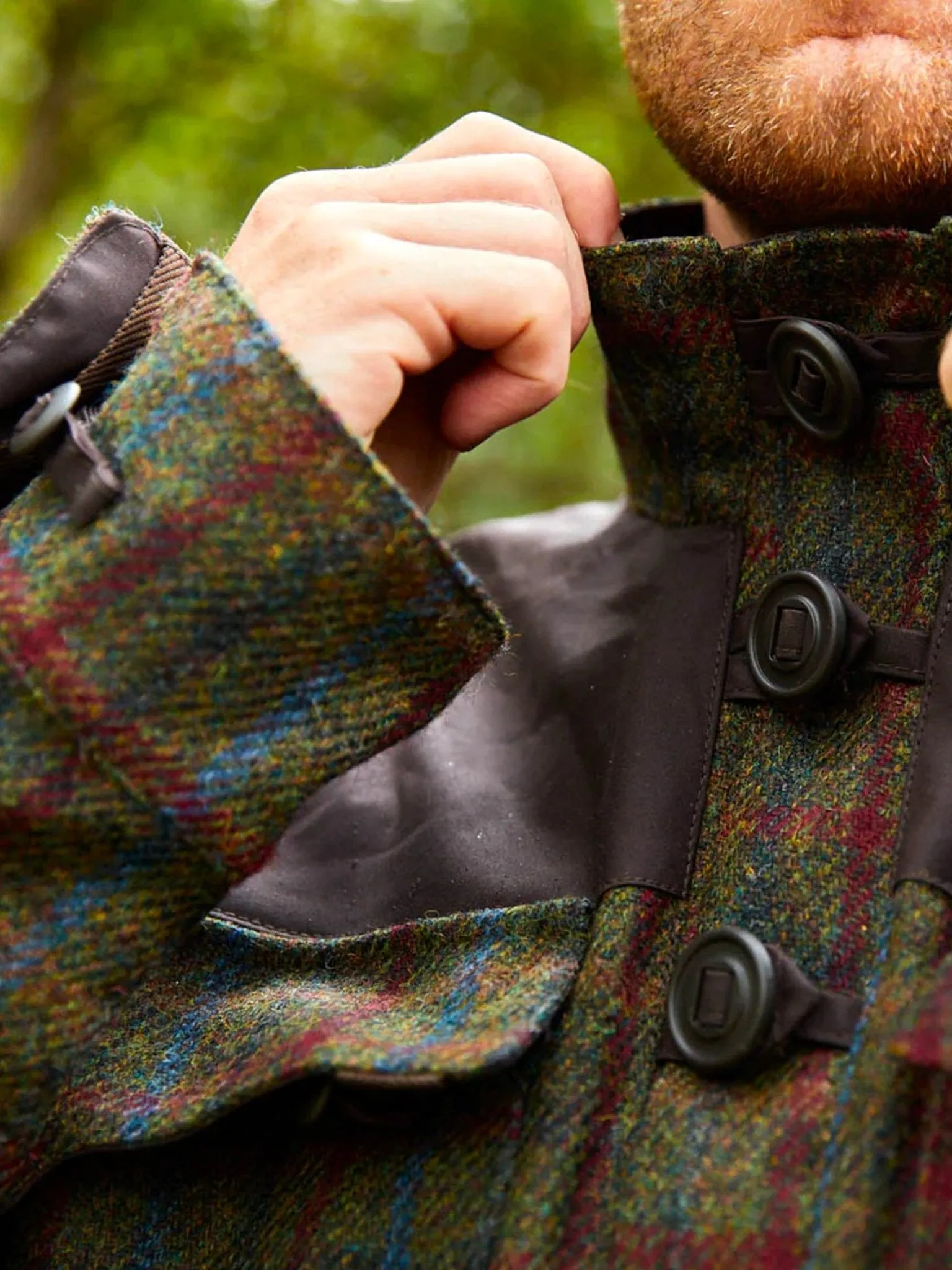 Keela Outdoors -  Keela Harris Tweed & British Millerain Wax Cotton Breathable Mens Smock Mens Jacket / coat