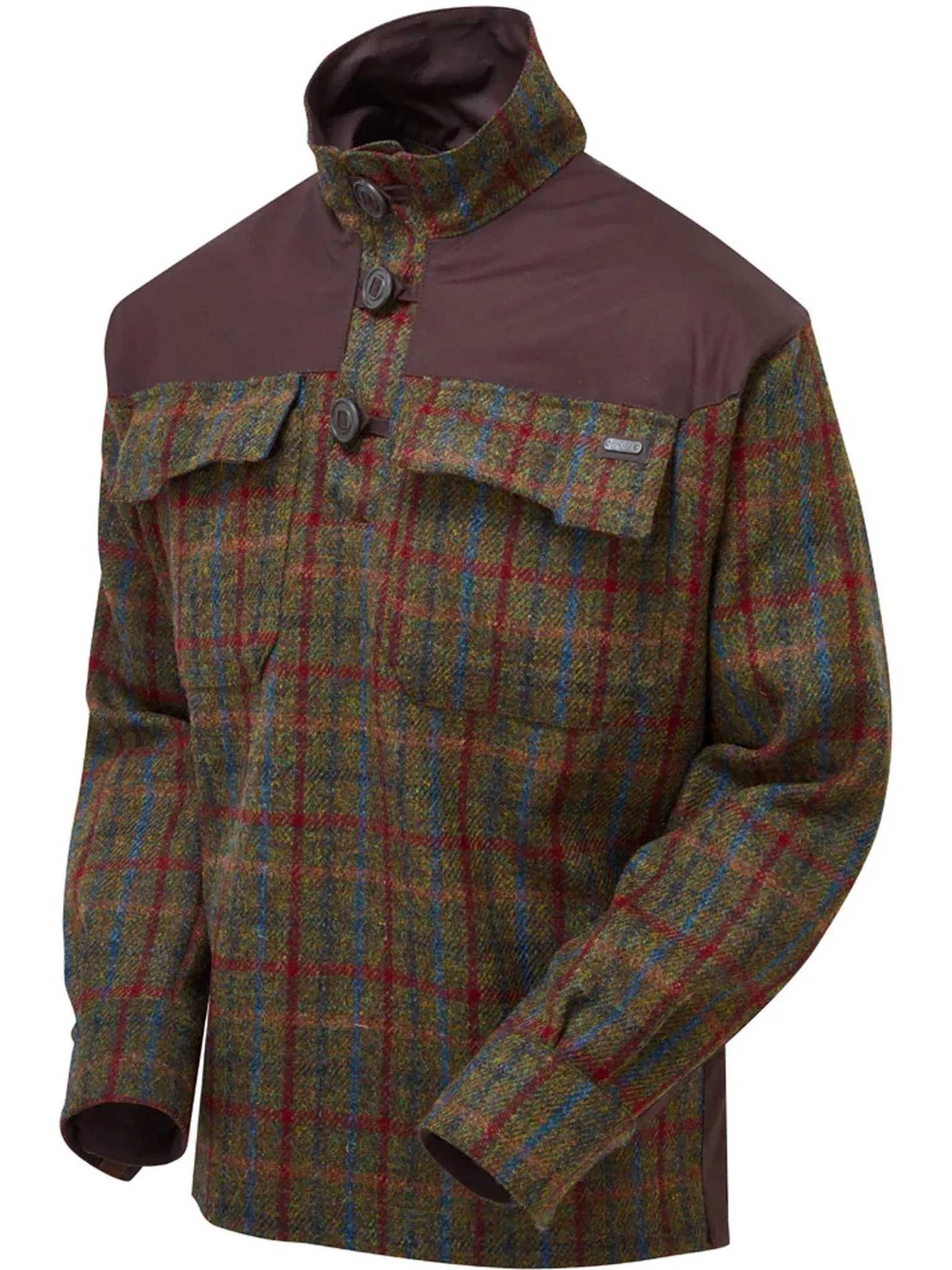 Keela Outdoors -  Keela Harris Tweed & British Millerain Wax Cotton Breathable Mens Smock Mens Jacket / coat