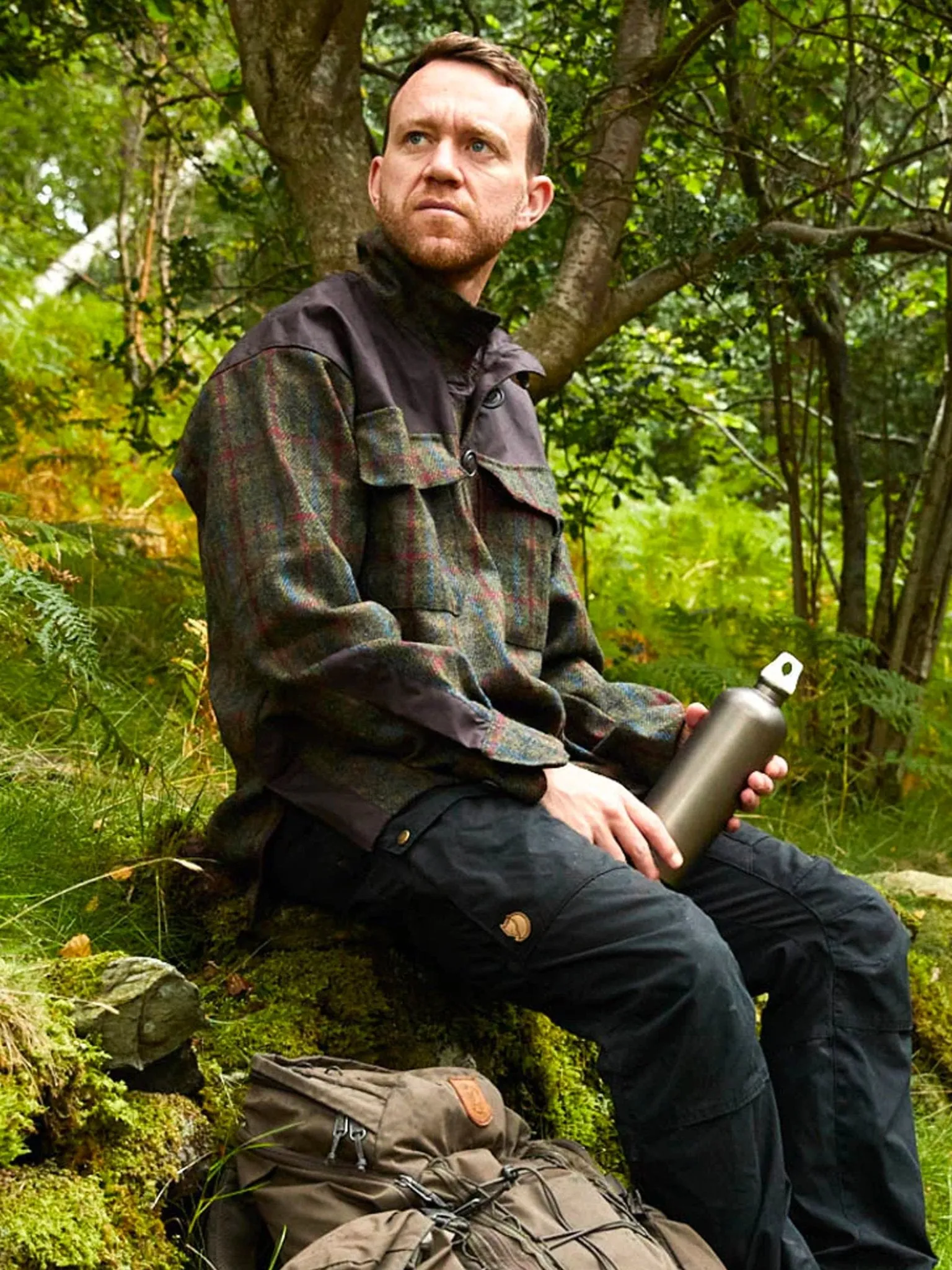 Keela Outdoors -  Keela Harris Tweed & British Millerain Wax Cotton Breathable Mens Smock Mens Jacket / coat