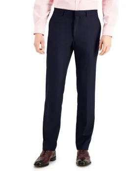 Kenneth Cole Techni-Cole Navy Blue Dress Slim-Fit Pants 36 x 30