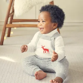 Knitted Fair Isle Dungarees