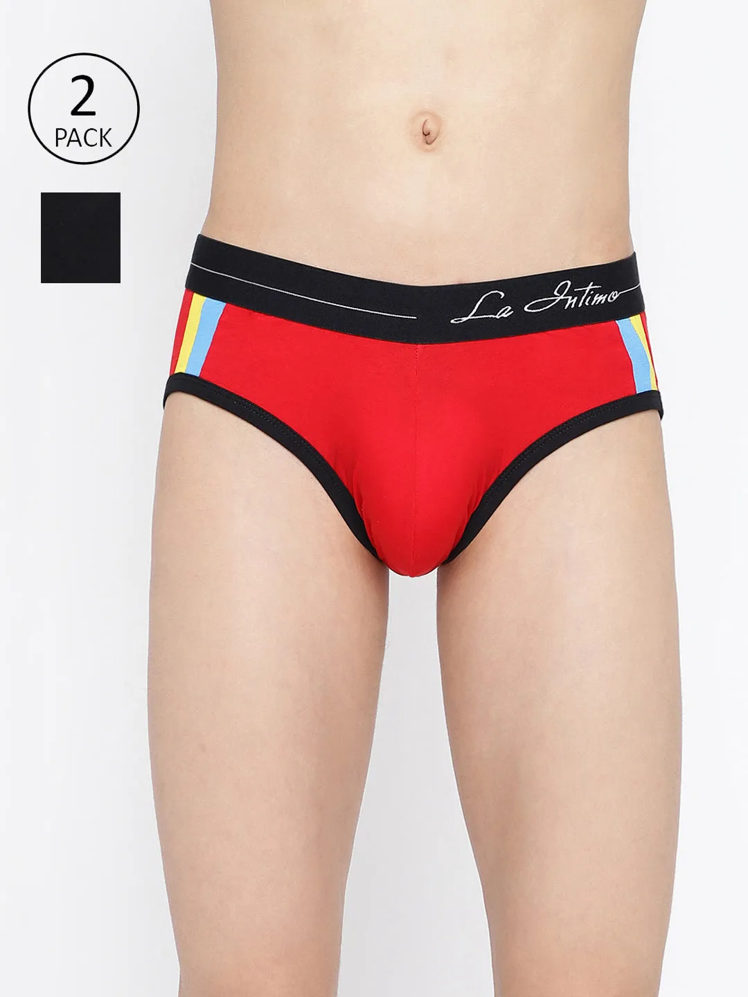 La Intimo Double Stripe Classic Brief (Pack of 2)